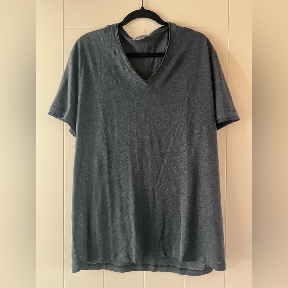 3 John Varvatos  XL Men’s V Neck Shirt Gray, Navy and Dark Gray. - Picture 3 of 5